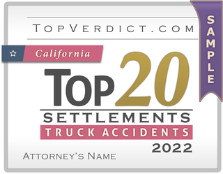 Top 20 Truck Accident Settlements in California in 2022