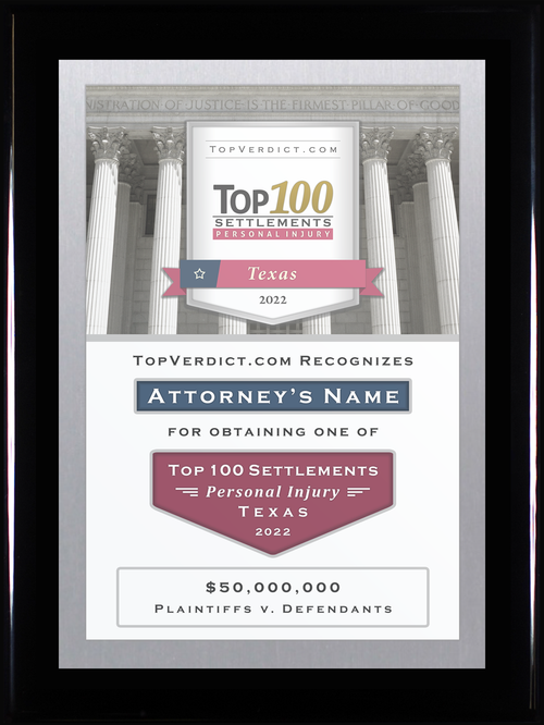 Top 100 Personal Injury Settlements in Texas in 2022