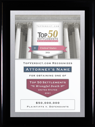Top 50 Wrongful Death Settlements in the United States in 2021