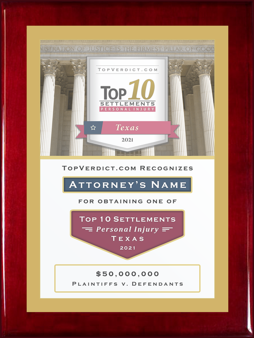 Top 10 Personal Injury Settlements in Texas in 2021