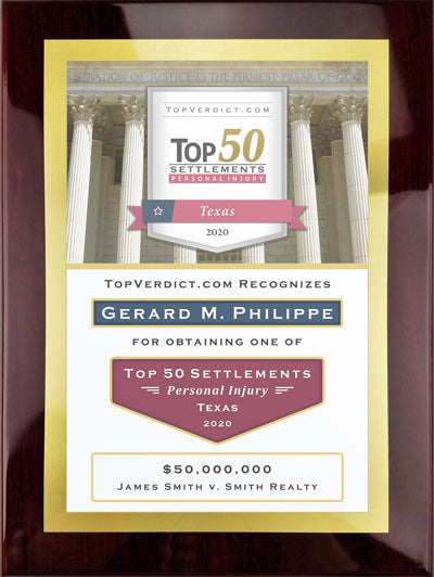 Top 50 Personal Injury Settlements in Texas in 2020