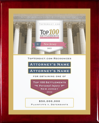 Top 100 Personal Injury Settlements in New Jersey in 2022