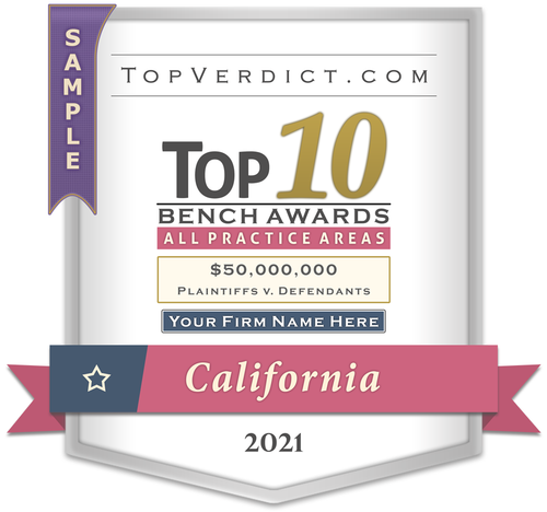 Top 10 Bench Awards in California in 2021